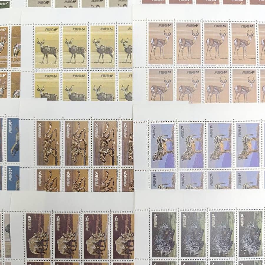 SWA SACC 358-374 Full page mint set - 3rd decimal definitive series