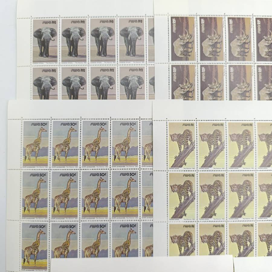 SWA SACC 358-374 Full page mint set - 3rd decimal definitive series