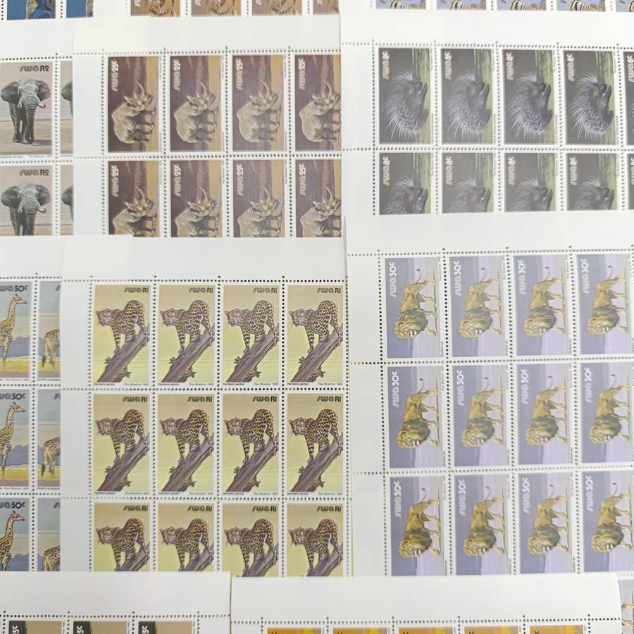 SWA SACC 358-374 Full page mint set - 3rd decimal definitive series
