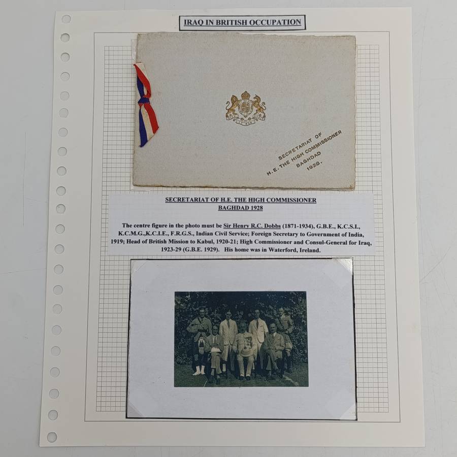 Iraq in British Occupation - Secretariat of H.E The High Commissioner Baghdad 1928 Christmas