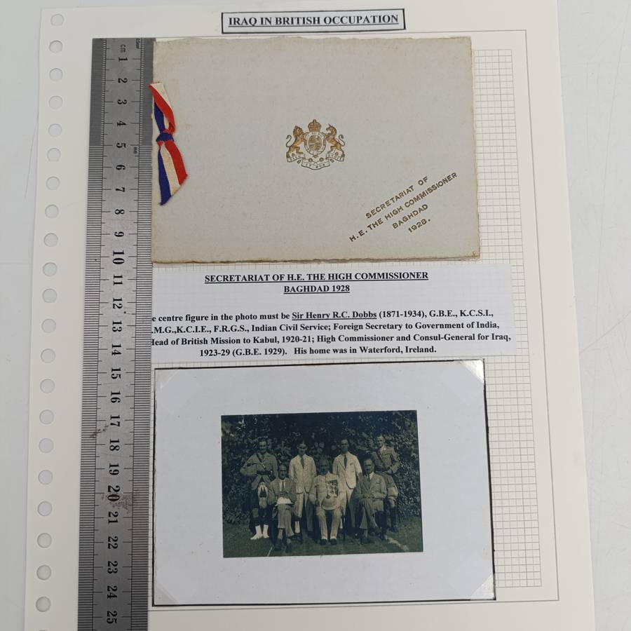 Iraq in British Occupation - Secretariat of H.E The High Commissioner Baghdad 1928 Christmas