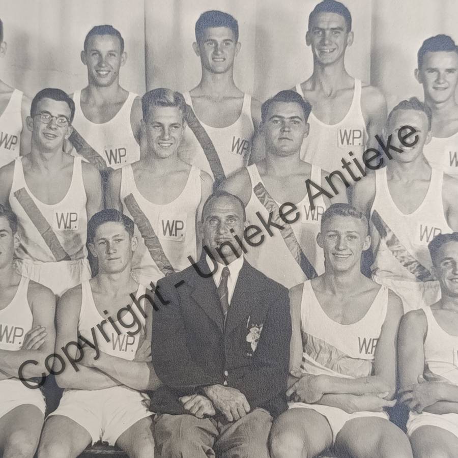 1953 WP Athletic team photo with names - S.A Championships