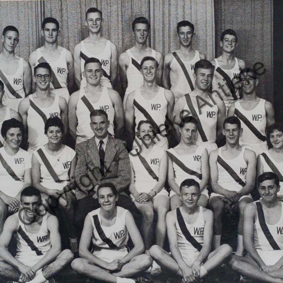 1957 Western Province Junior Athletics team photo with names
