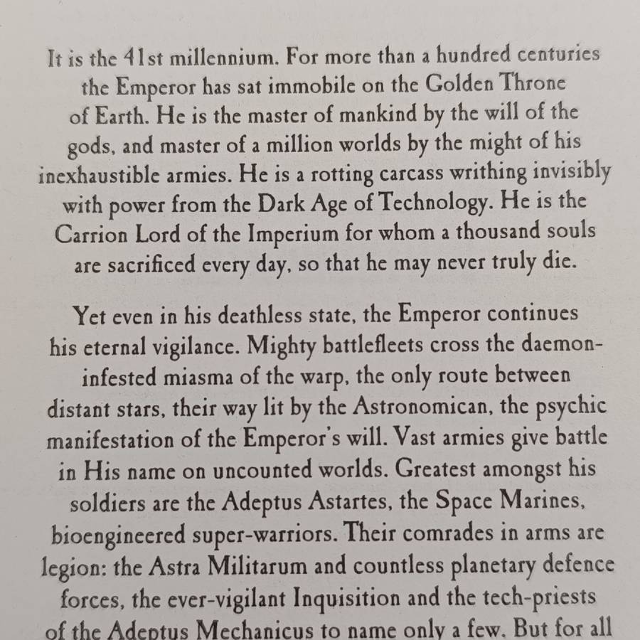 Warhammer #45 First and Only by Dan Abnett