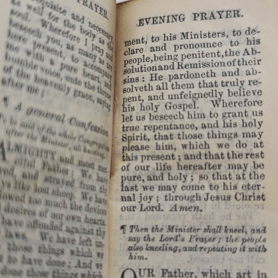 Antique common prayer book - very small