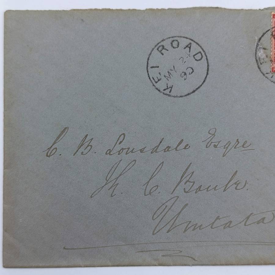 1890 Cover Kei Road to Umtata - One penny Cape of Good Hope stamp