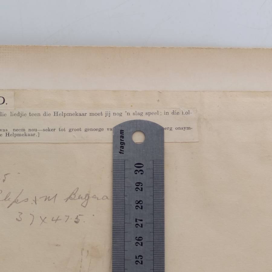 Original Cartoon Sketch of the Anti-Nasionale Lied by DC Boonzaier