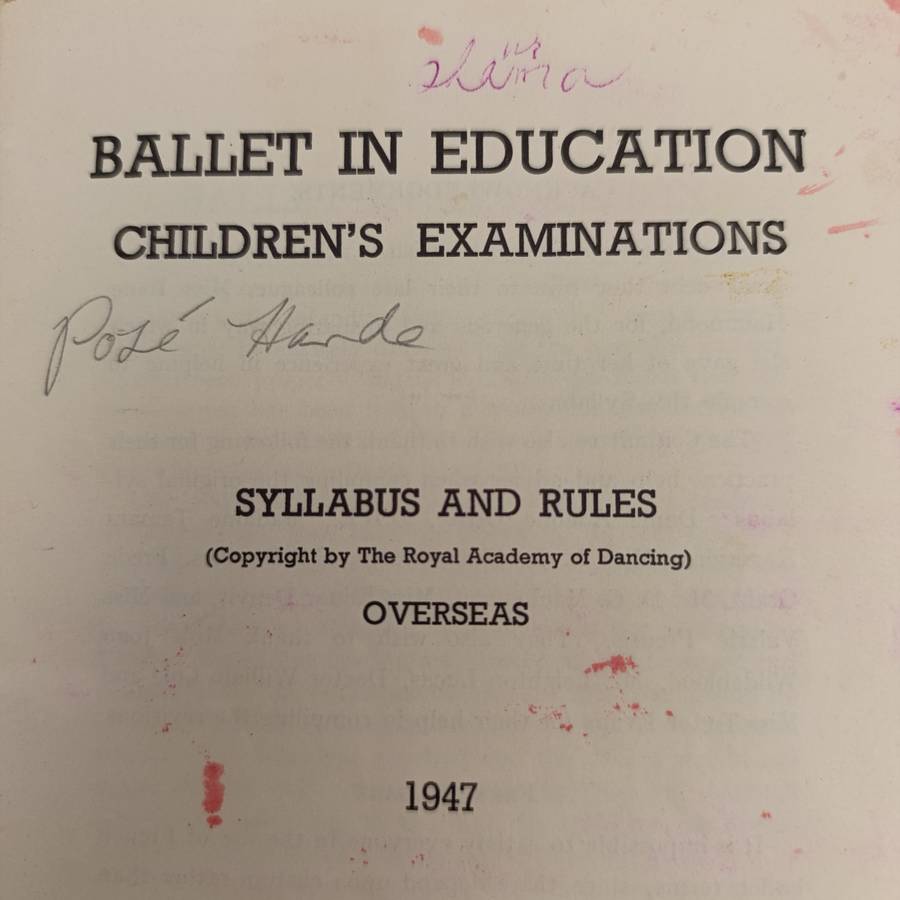 Royal academy of dancing - Ballet in education 1954 edition
