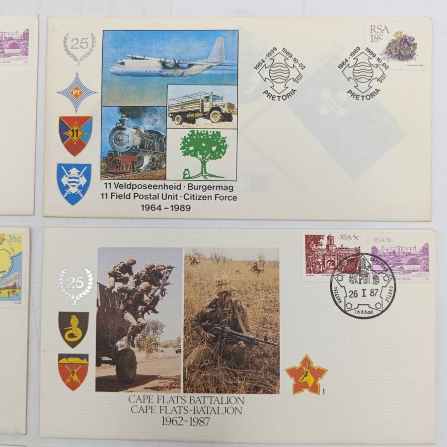 Lot of 8 SADF / Military related postal covers