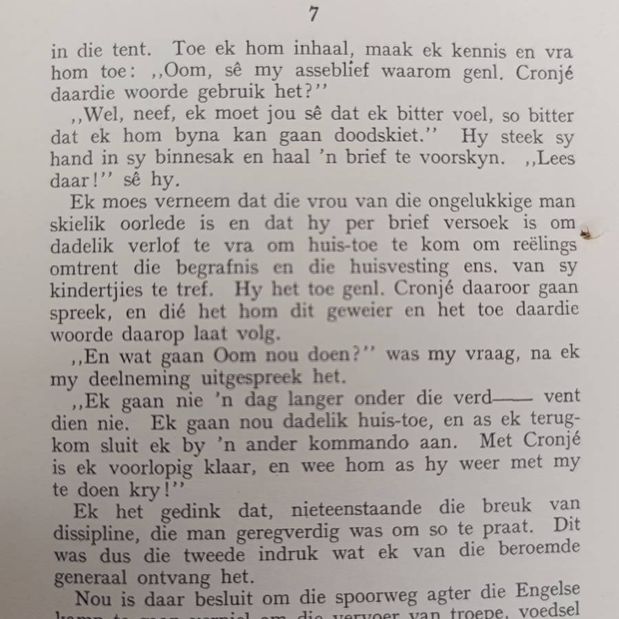 Oorlog en Ballingskap deur Adjudant J.N Brink