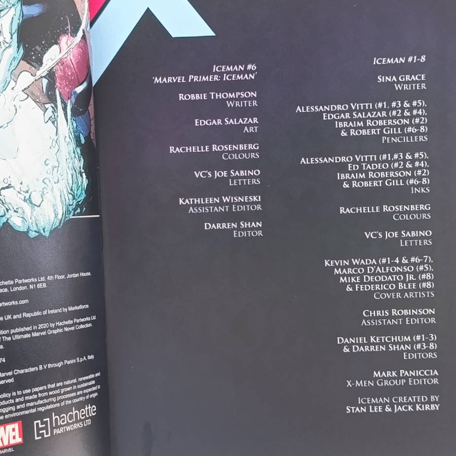 Marvel #191 Iceman - Thawing out graphic novel