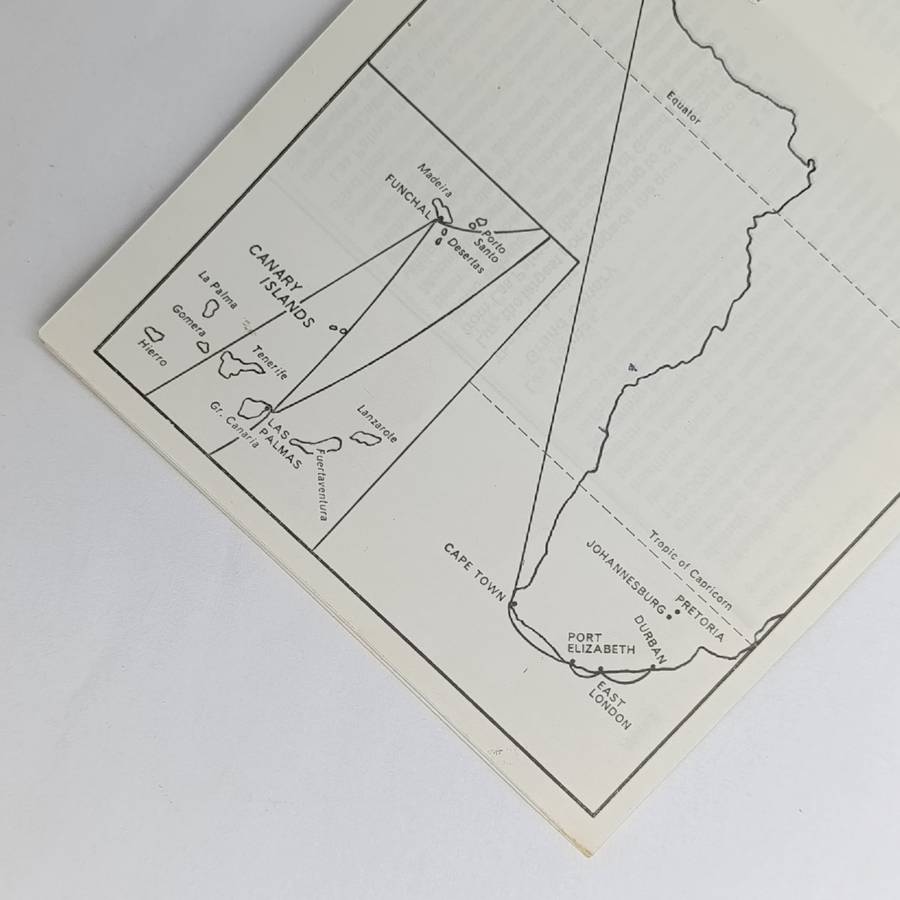 Lot of vintage Union Castle/ Safmarine documents and brochure