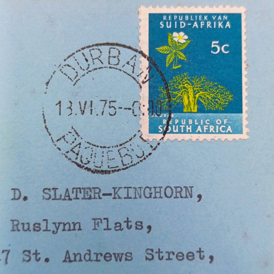 Lot of 5 postal covers sent via sea