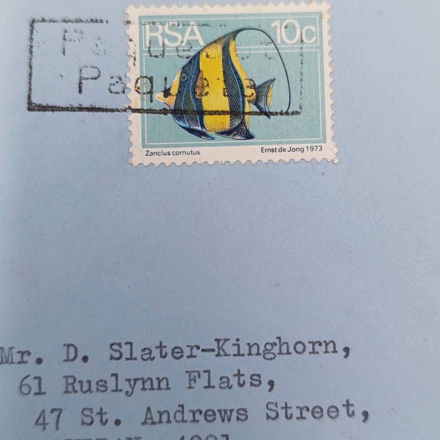 Lot of 5 postal covers sent via sea