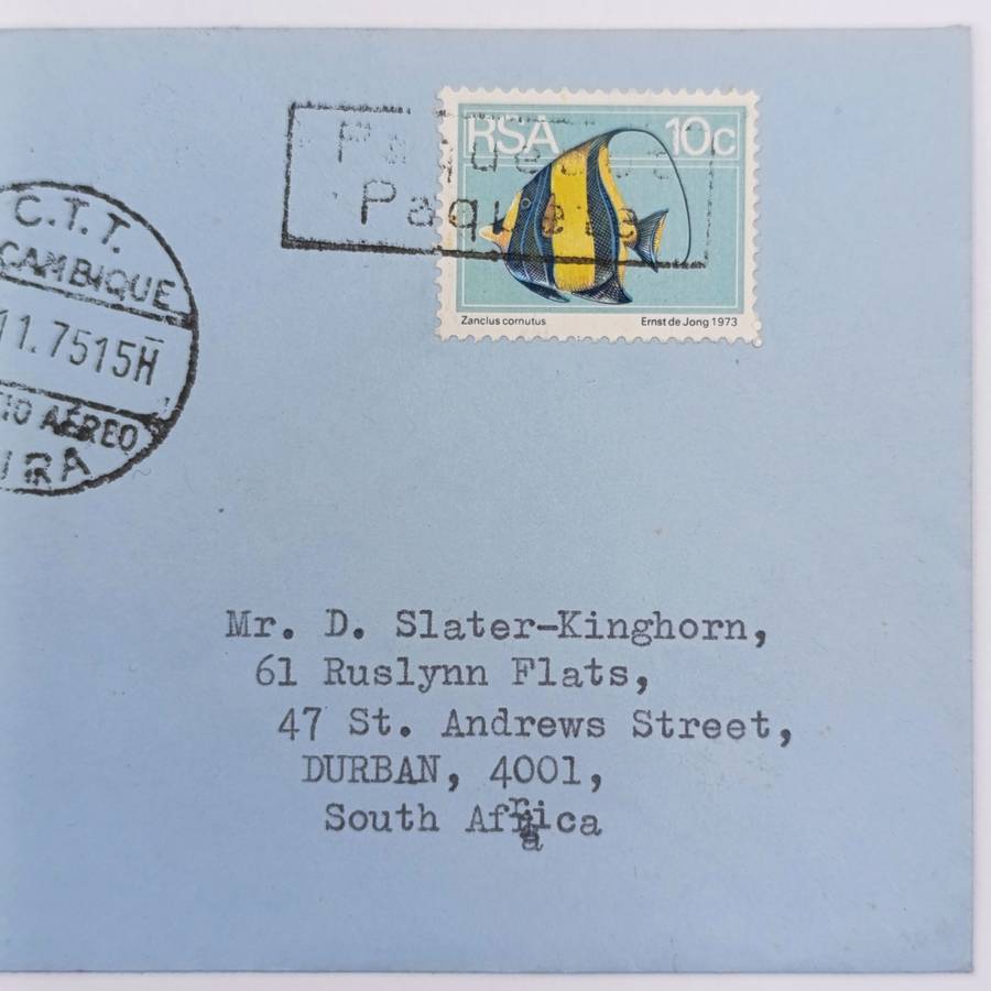 Lot of 5 postal covers sent via sea