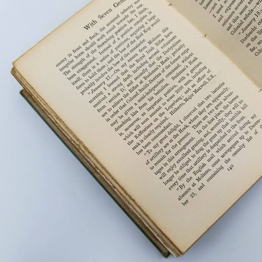 With Seven Generals in the Boer War - a Personal narrative by Major AWA Pollock - 1900 issue