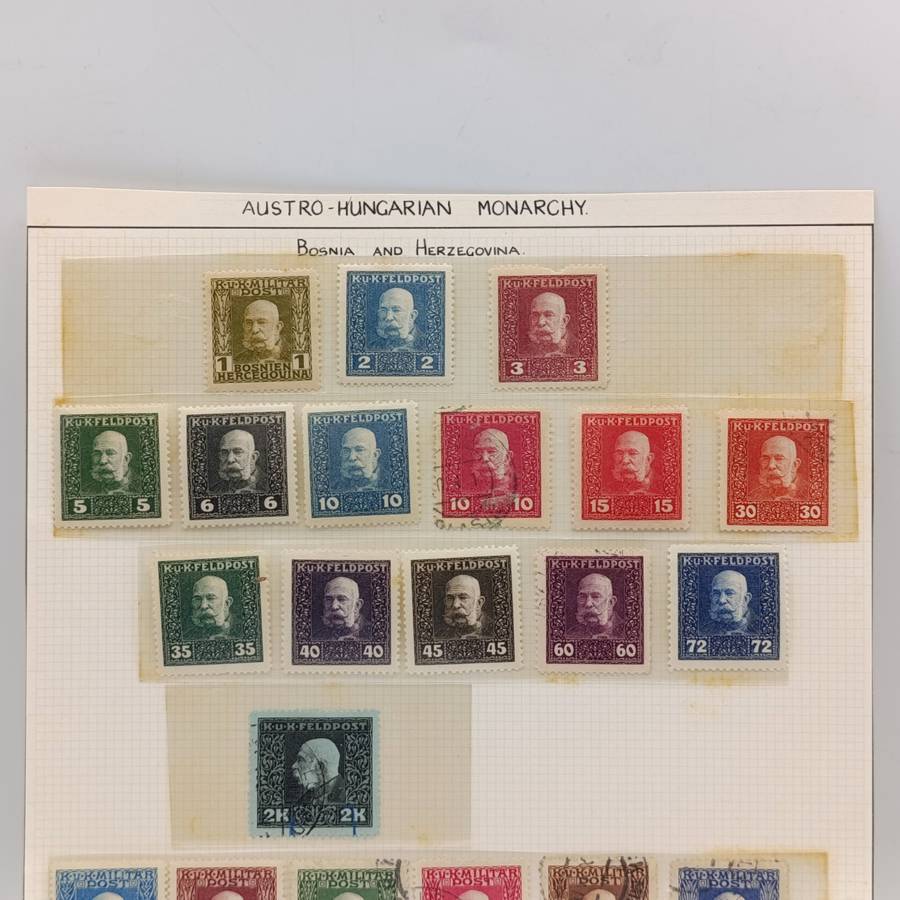 Collection of 129 Bosnia and Herzegovina stamps - from 1879 onwards