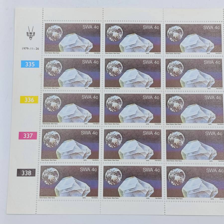 South West Africa 1979 Minerab set of full pages of mint stamps