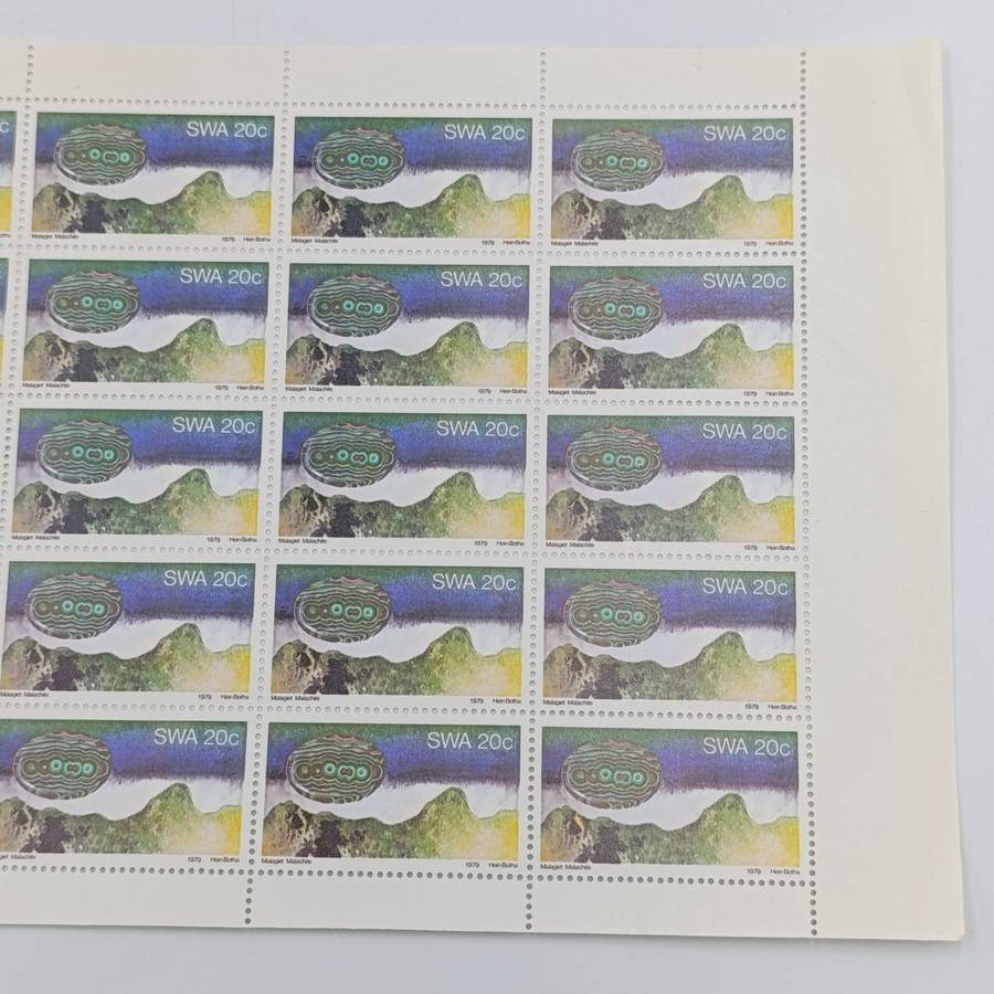South West Africa 1979 Minerab set of full pages of mint stamps