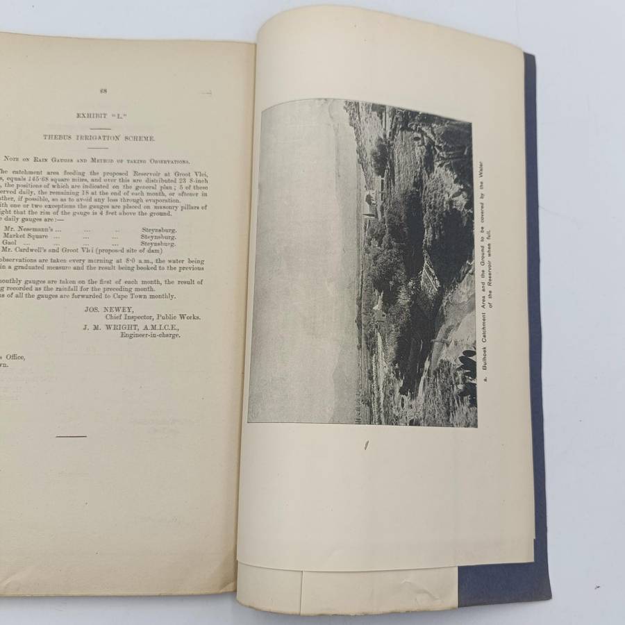 Cape of Good Hope 1899 Report of the Thebus Irrigation commission