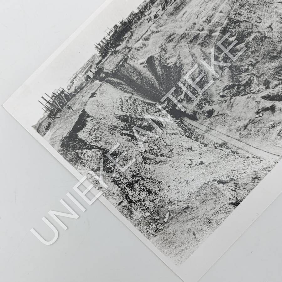 Antique photo reprint of mining at Kimberley Big hole - circa 1880's