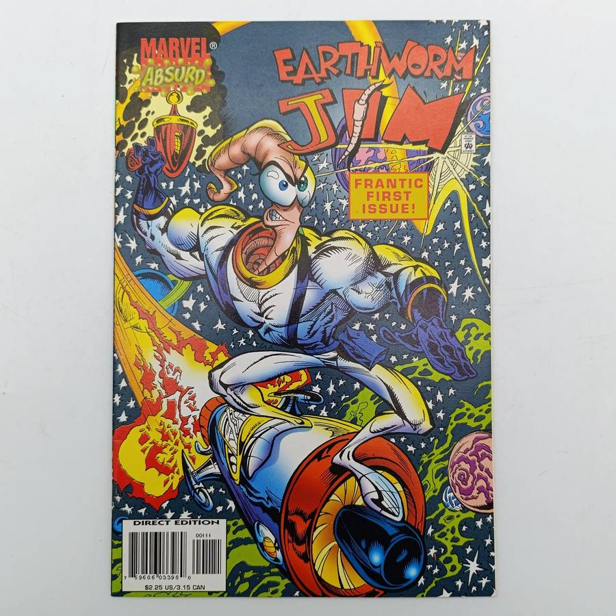 Marvel Absurd Earthworm jim Vol.1 #1 December 1995 direct edition comic book - Canada Print