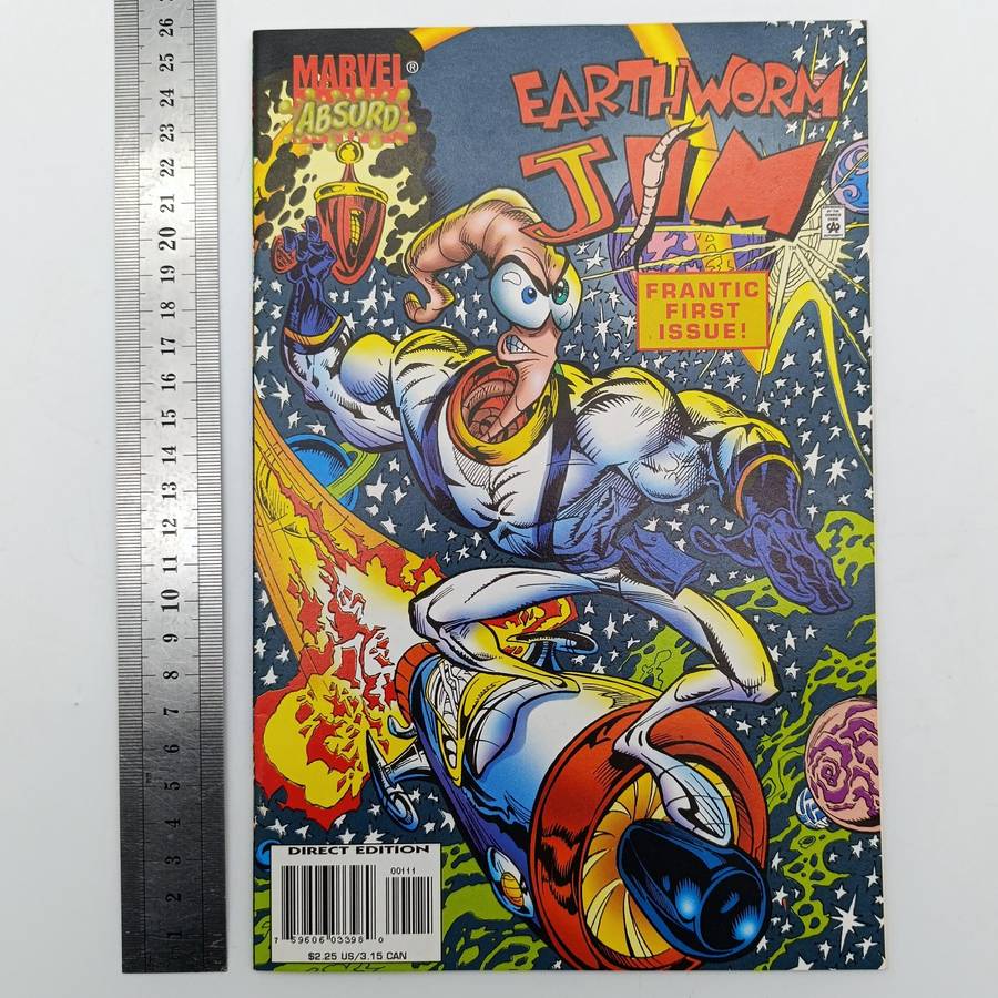 Marvel Absurd Earthworm jim Vol.1 #1 December 1995 direct edition comic book - Canada Print