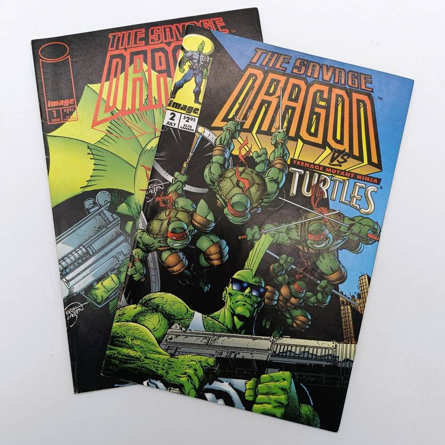 The Savage Dragon #1 and #2 comics - 1993 issues