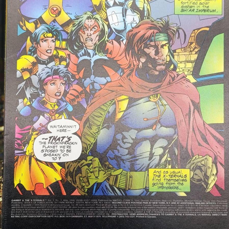 Lot of 4 X-Men Gambit Xternals comics - #1 to 4 - 1995 issues