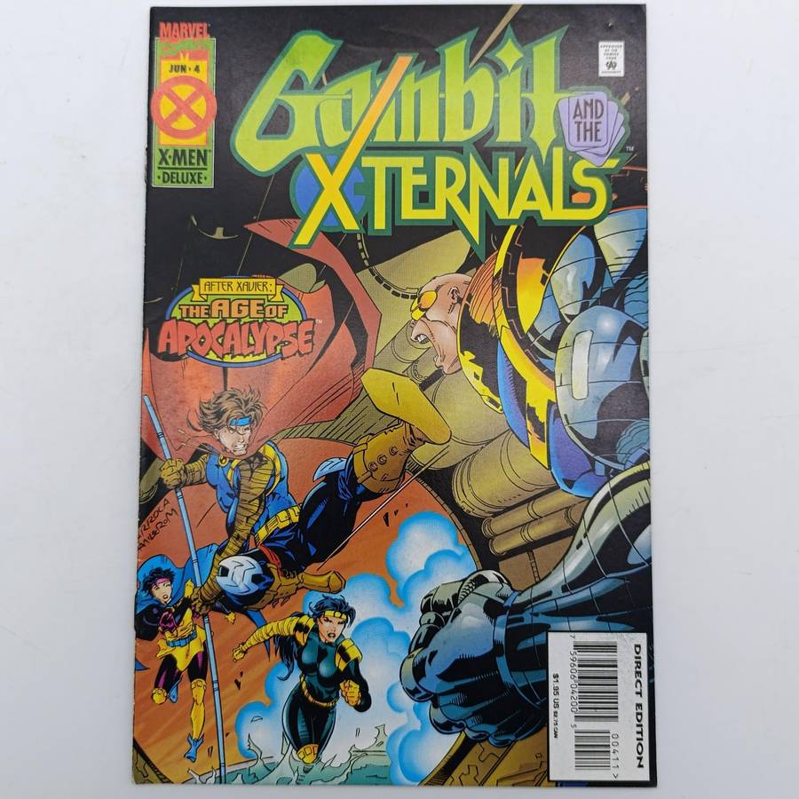 Lot of 4 X-Men Gambit Xternals comics - #1 to 4 - 1995 issues
