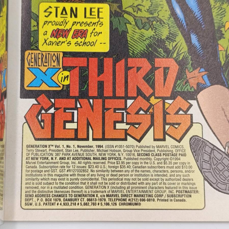 Marvel Generation X comic Vol.1 No.1 November 1994 foil cover issue