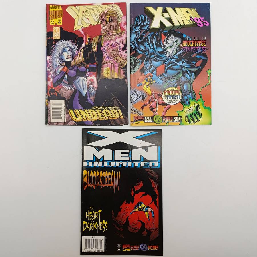 Lot of 3 Marvel X-Men comics - 1995 issues