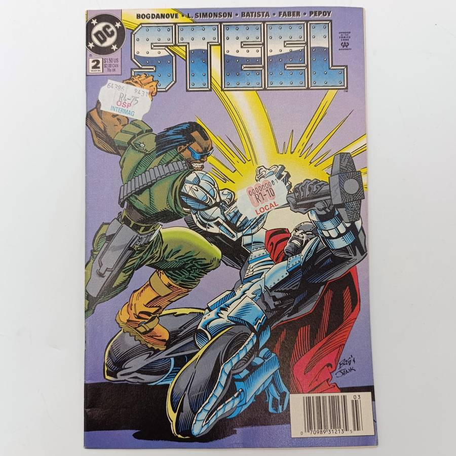 Lot of 3 vintage Marvel and DC comics - 1994 issues - Steel, Wolverine, Namor