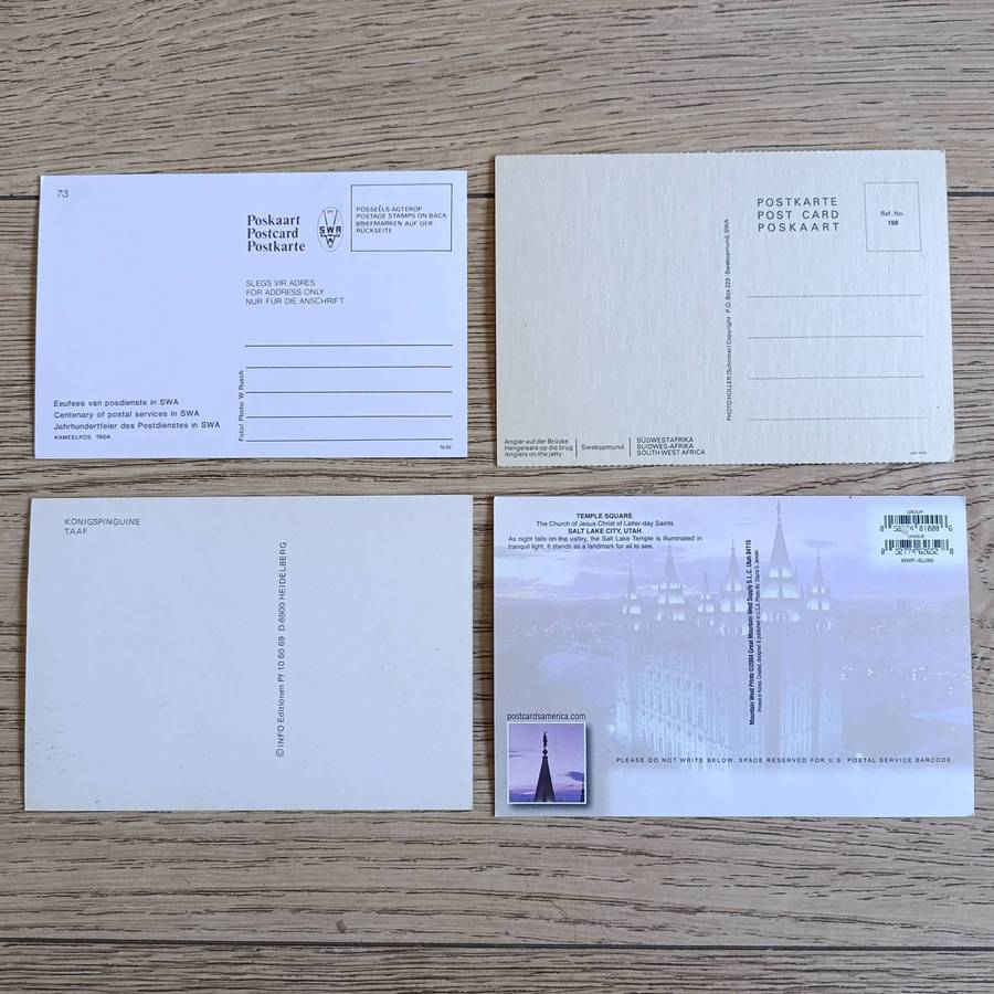 Large lot of over 200 Postcards - used and unused