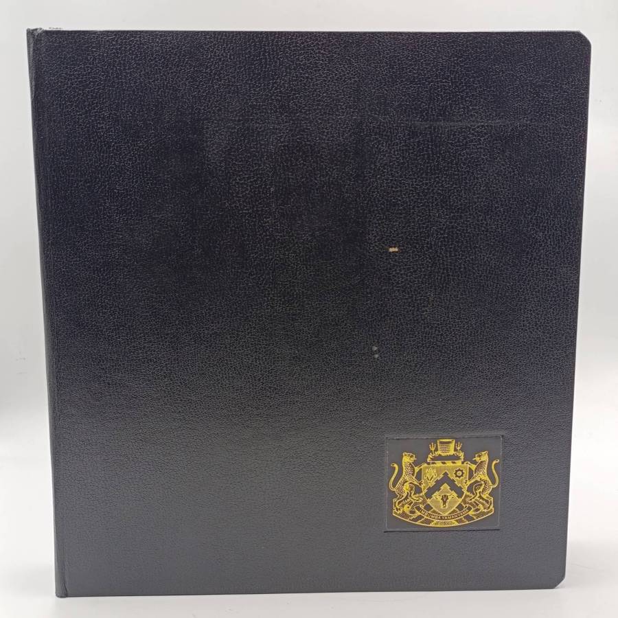 Transkei pre printed album with stamps from 1976 to 1981 total of about 780 stamps mint and used on