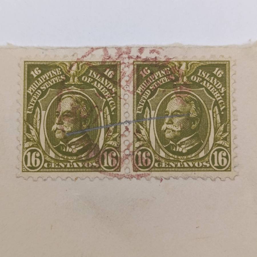 Registered 1926 letter from Manila Philippines to Switzerland 2 x 16 centavos stamps in front