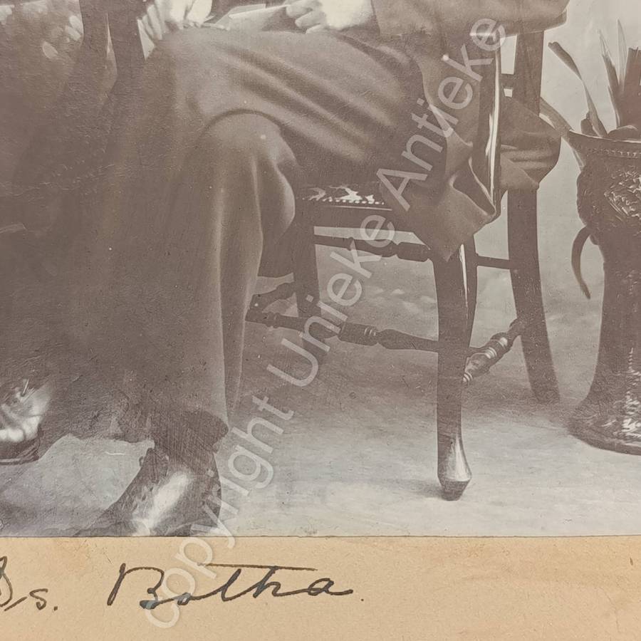 Original Boer War POW photo taken of Ds Botha - St Helena