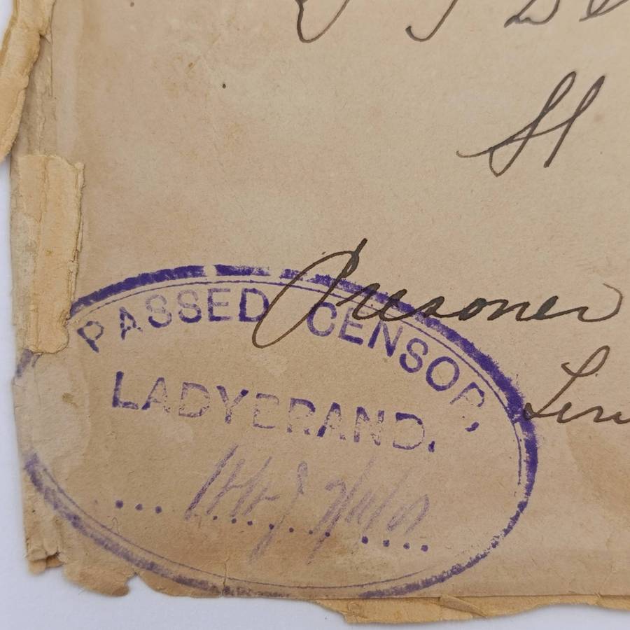 Pair of Boer War POW cover fronts stuck back to back
