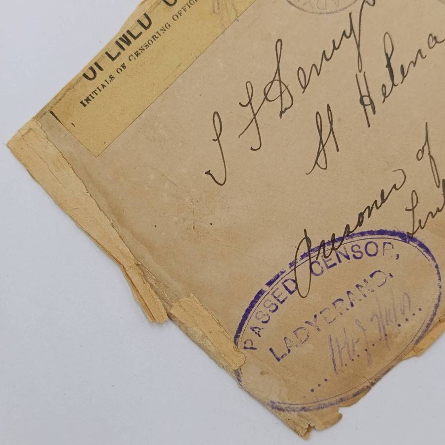 Pair of Boer War POW cover fronts stuck back to back