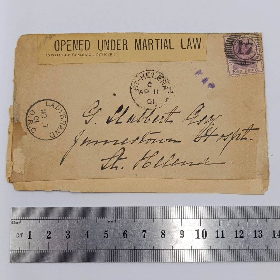 Pair of Boer War POW Cover fronts stuck back to back
