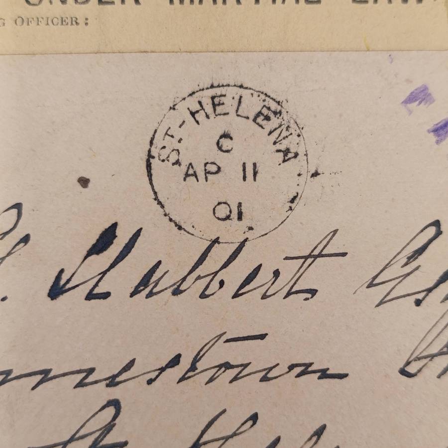 Pair of Boer War POW Cover fronts stuck back to back