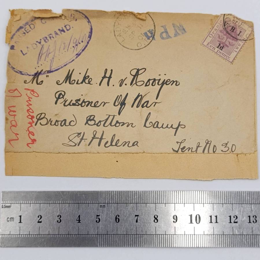 Pair of Boer War POW Fronts stuck back to back