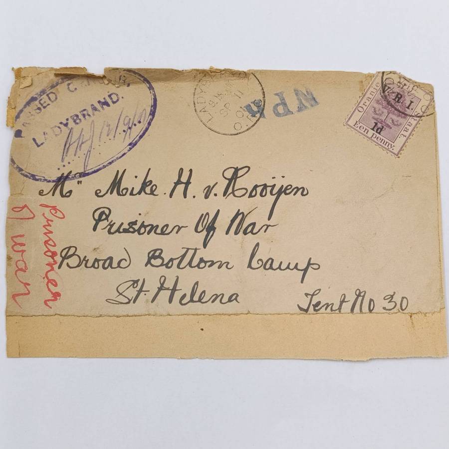 Pair of Boer War POW Fronts stuck back to back