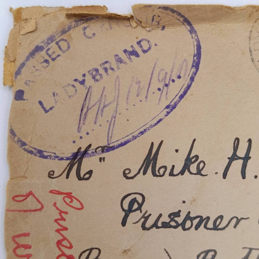 Pair of Boer War POW Fronts stuck back to back