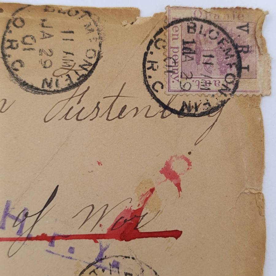 Pair of Boer War POW Fronts stuck back to back