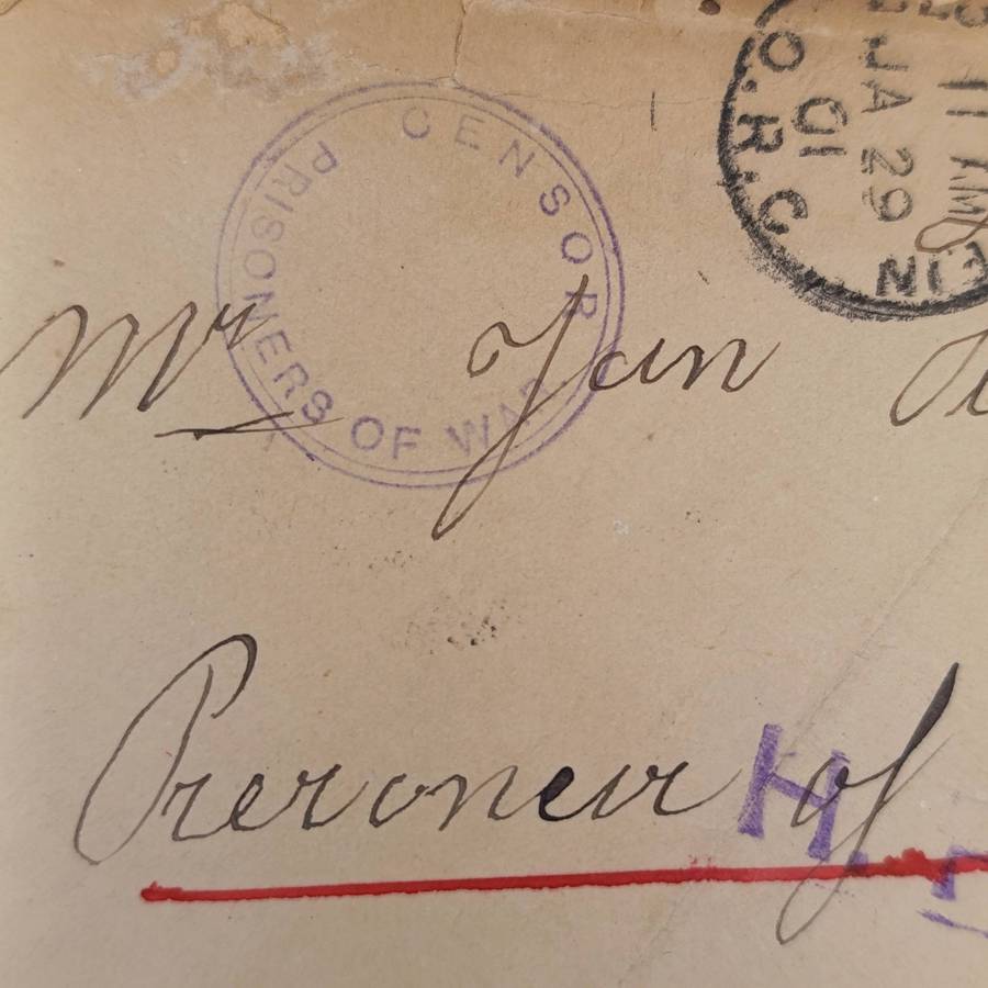 Pair of Boer War POW Fronts stuck back to back