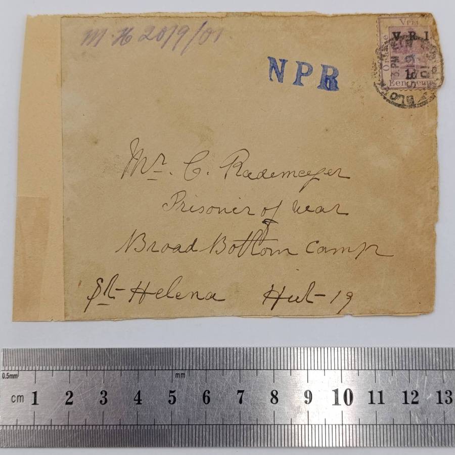 Pair of Boer War POW Cover fronts stuck back to back