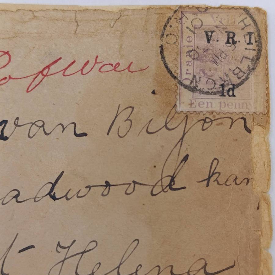 Pair of Boer War POW Cover fronts stuck back to back