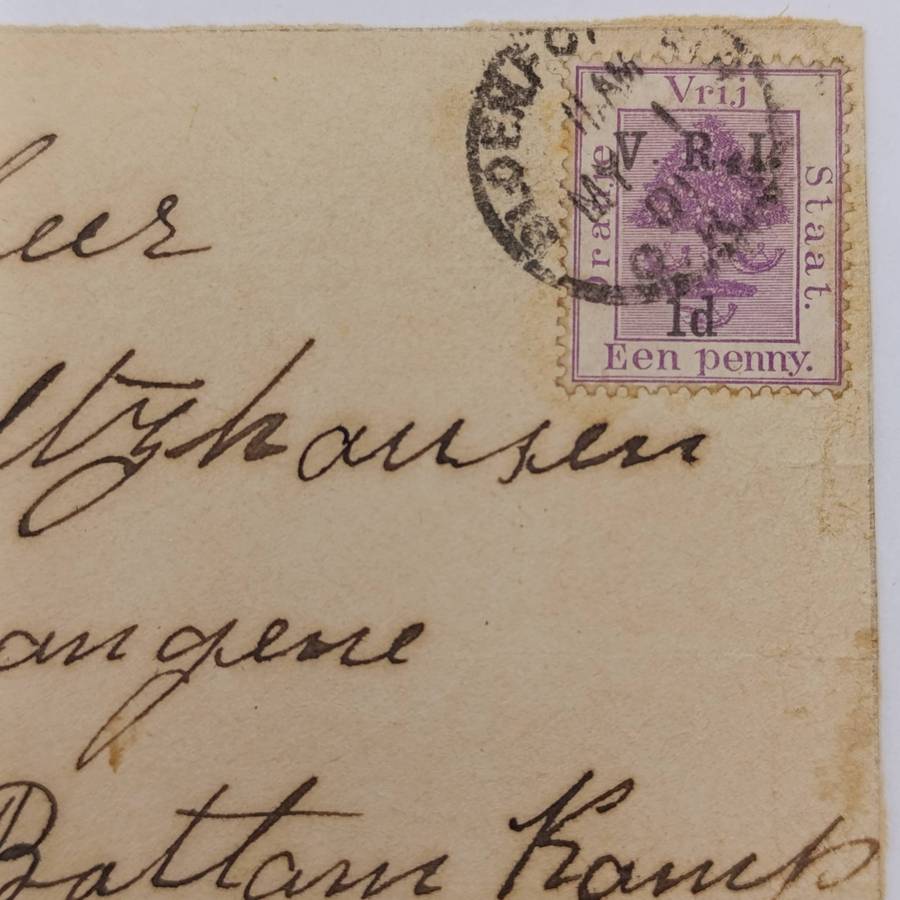 Pair of Boer War POW Cover fronts stuck back to back