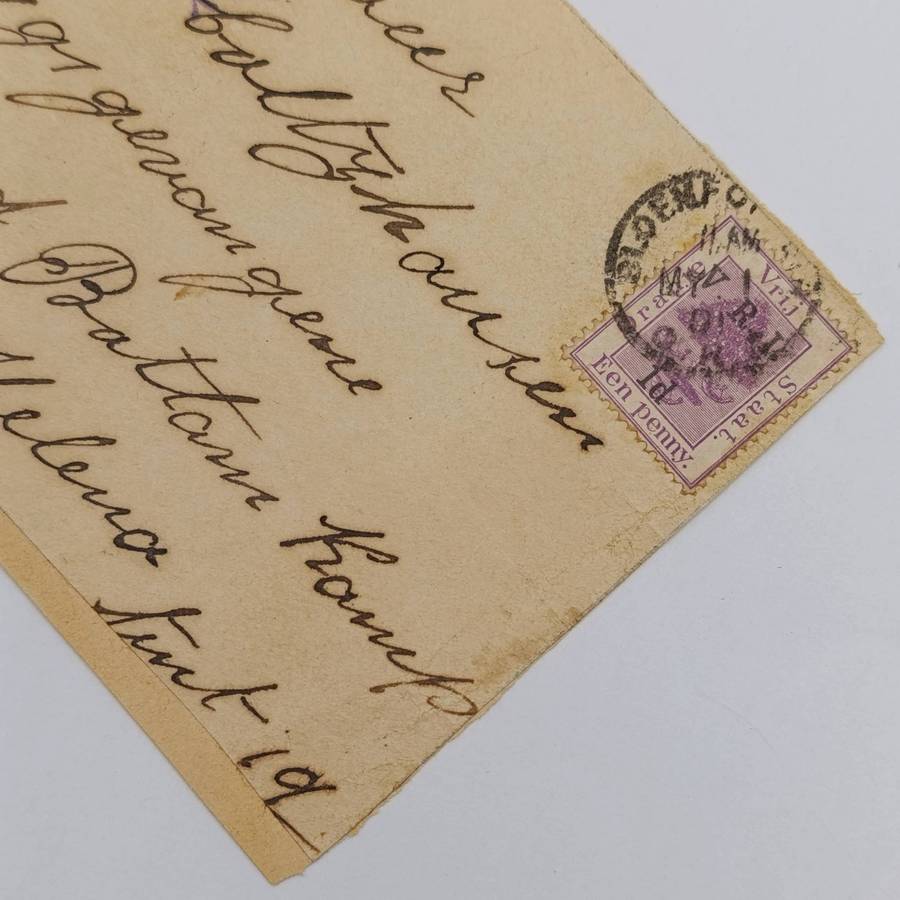 Pair of Boer War POW Cover fronts stuck back to back